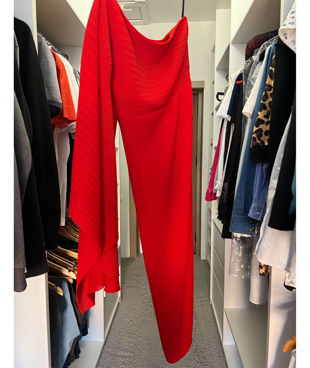 SOLACE LONDON Красное шифоновое вечернее платье, фото 5