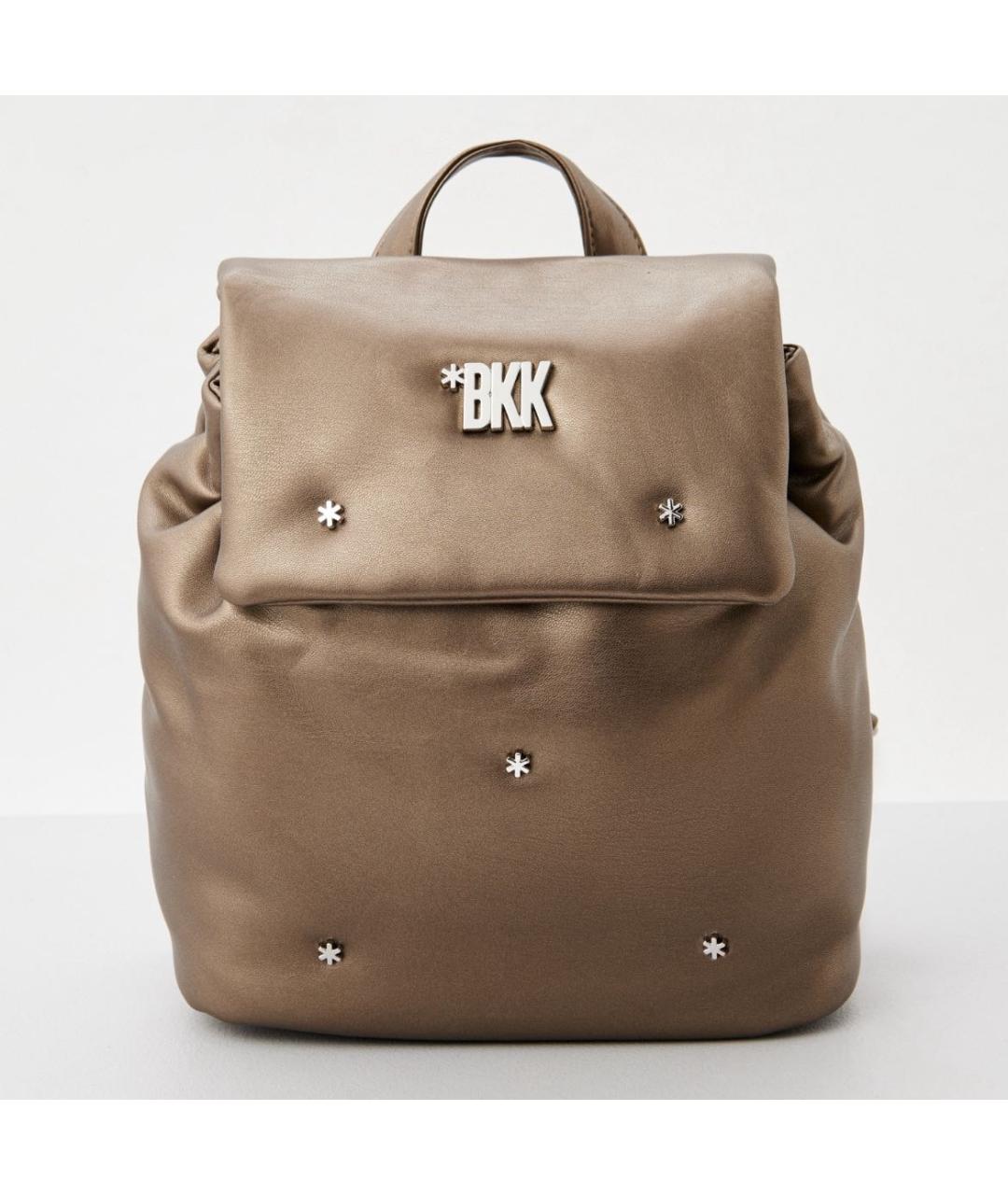 BIKKEMBERGS Коричневый кожаный рюкзак, фото 8