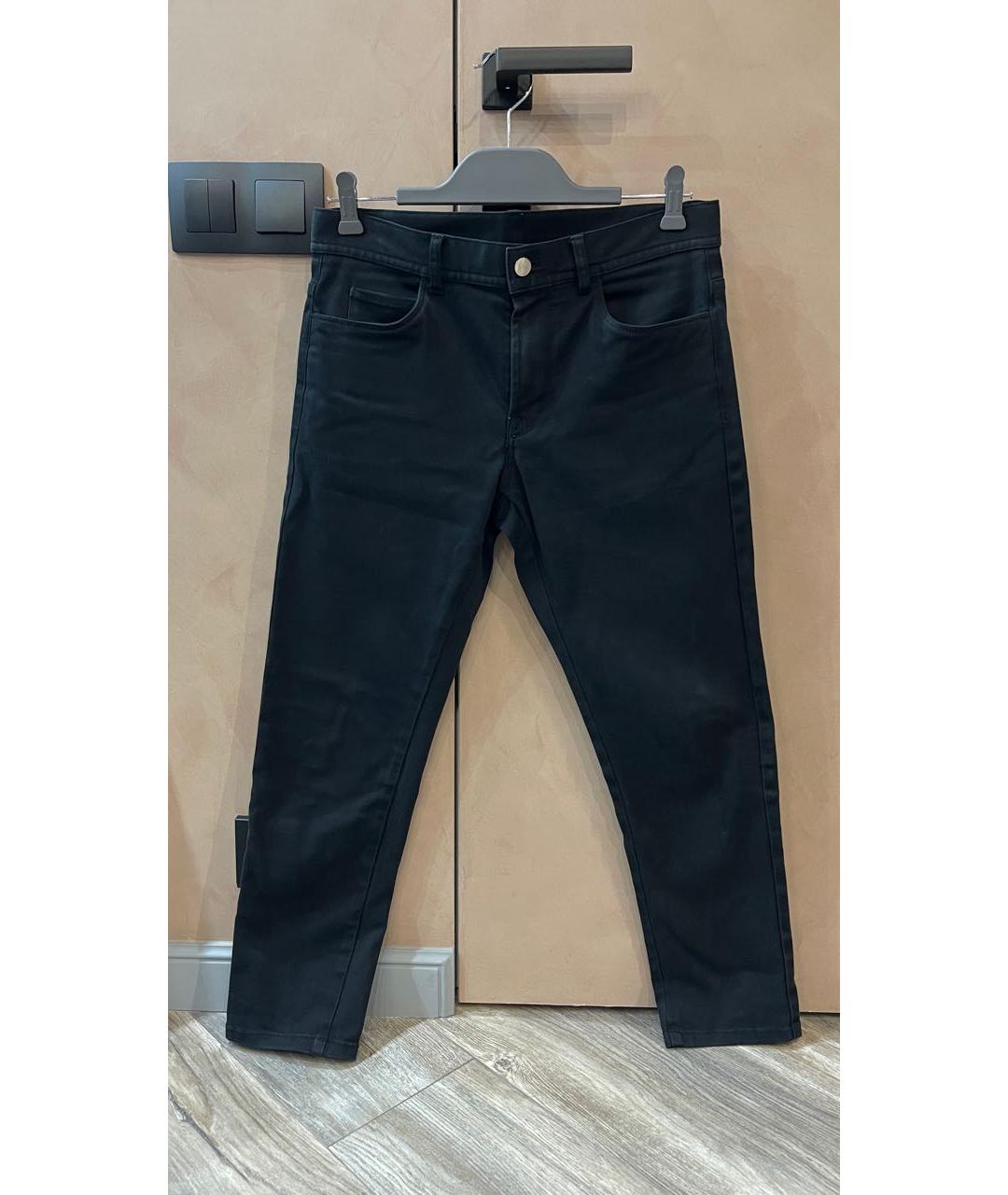 MONCLER Черные хлопко-эластановые джинсы скинни, фото 8