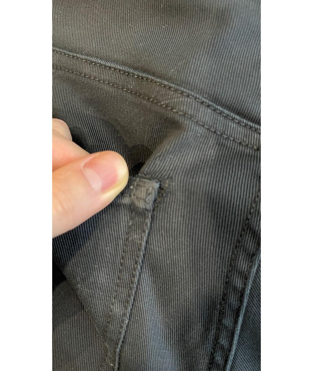 MONCLER Черные хлопко-эластановые джинсы скинни, фото 7