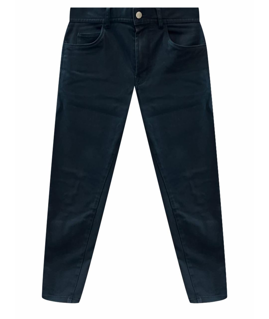 MONCLER Черные хлопко-эластановые джинсы скинни, фото 1