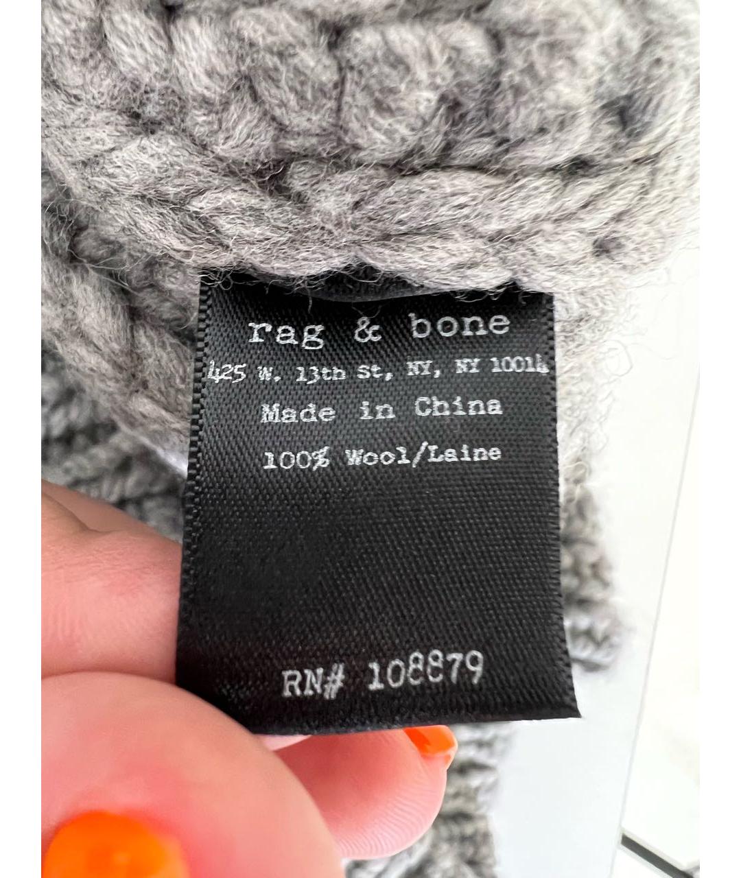 RAG&BONE Серый джемпер / свитер, фото 5