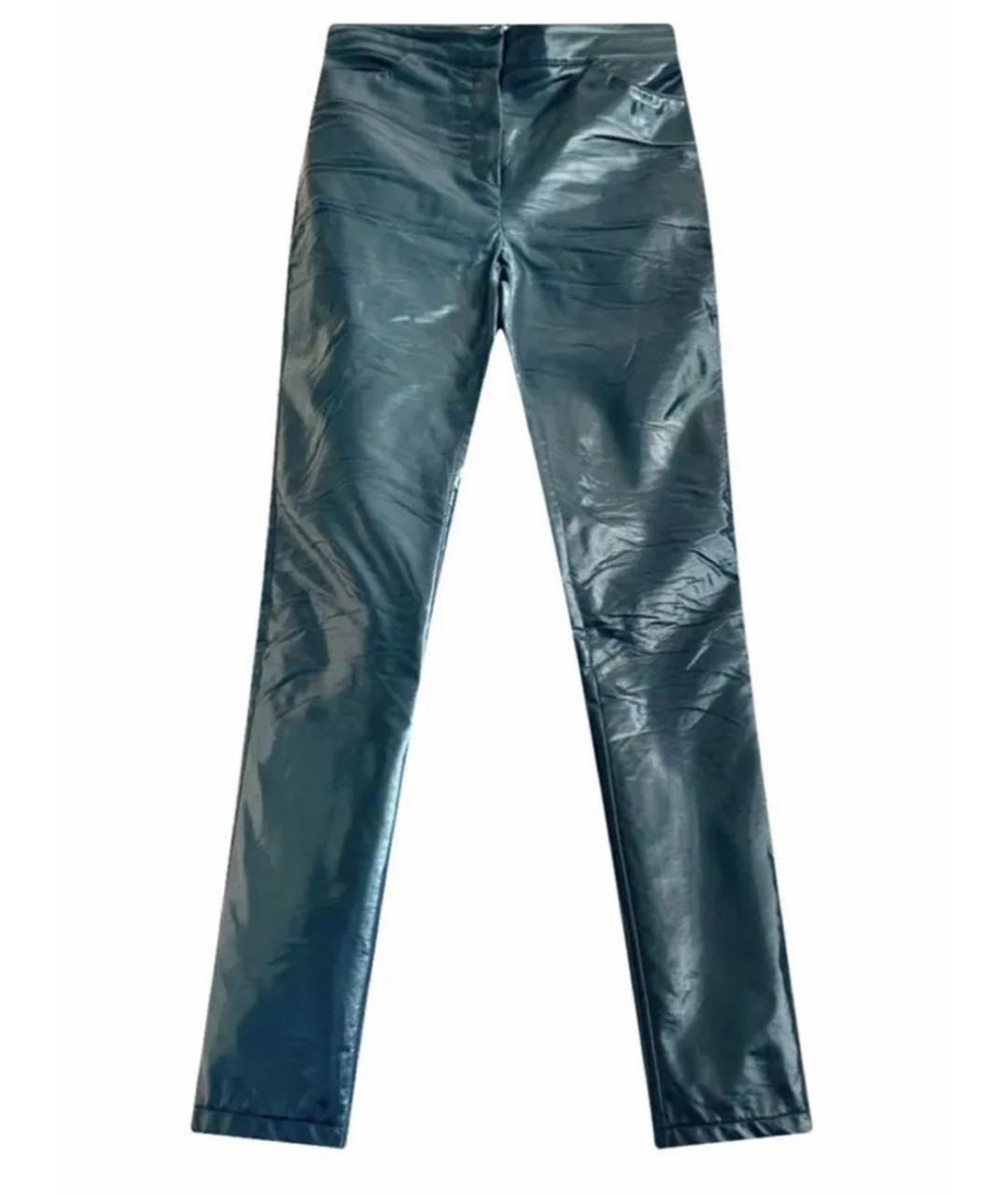 CHRISTIAN DIOR Темно-синие синтетические брюки узкие, фото 1