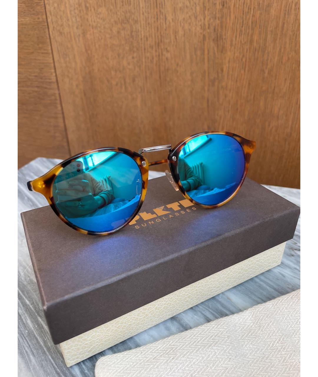 SPEKTRE Бирюзовые пластиковые солнцезащитные очки, фото 2