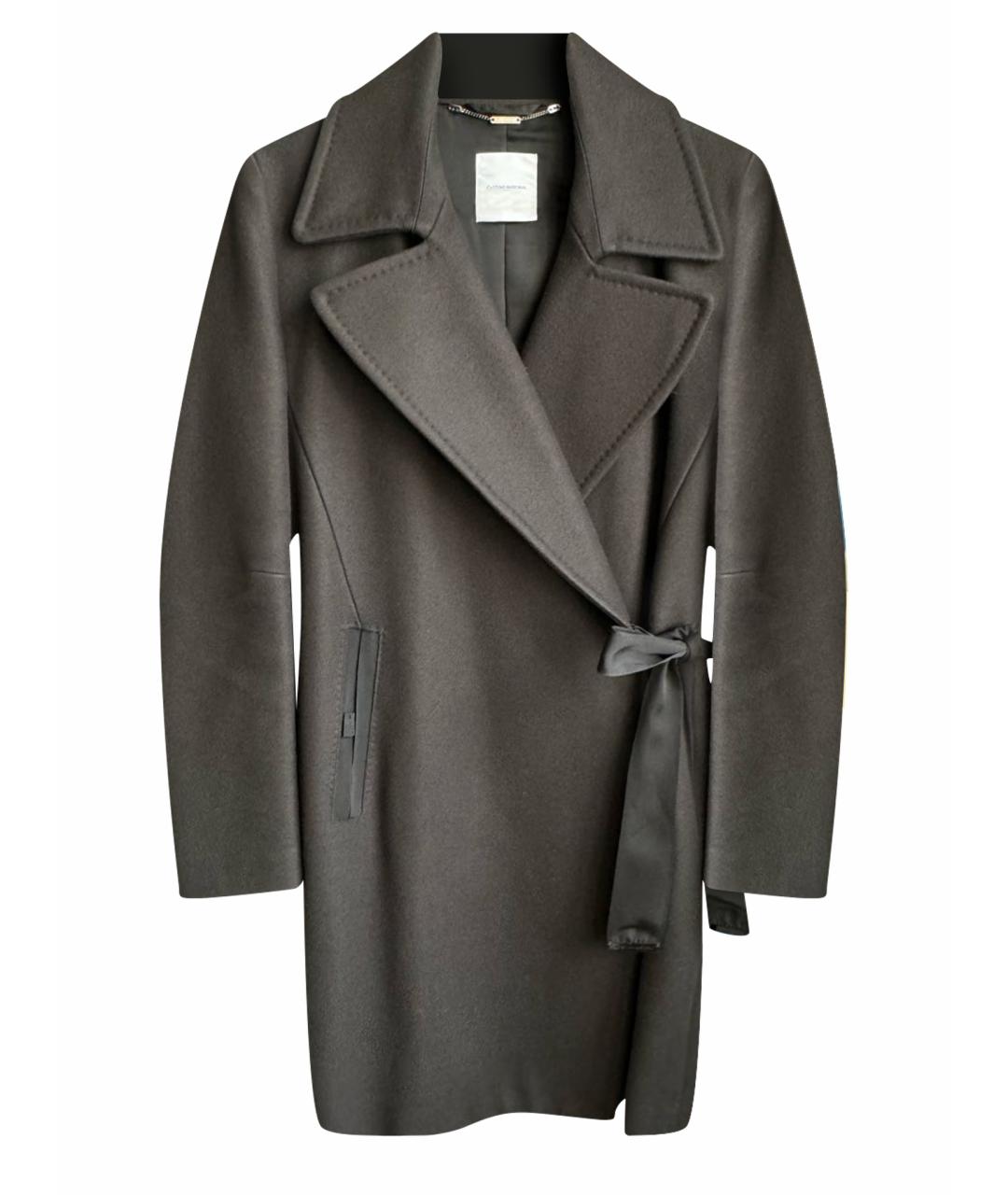 COSTUME NATIONAL Черное шерстяное пальто, фото 1