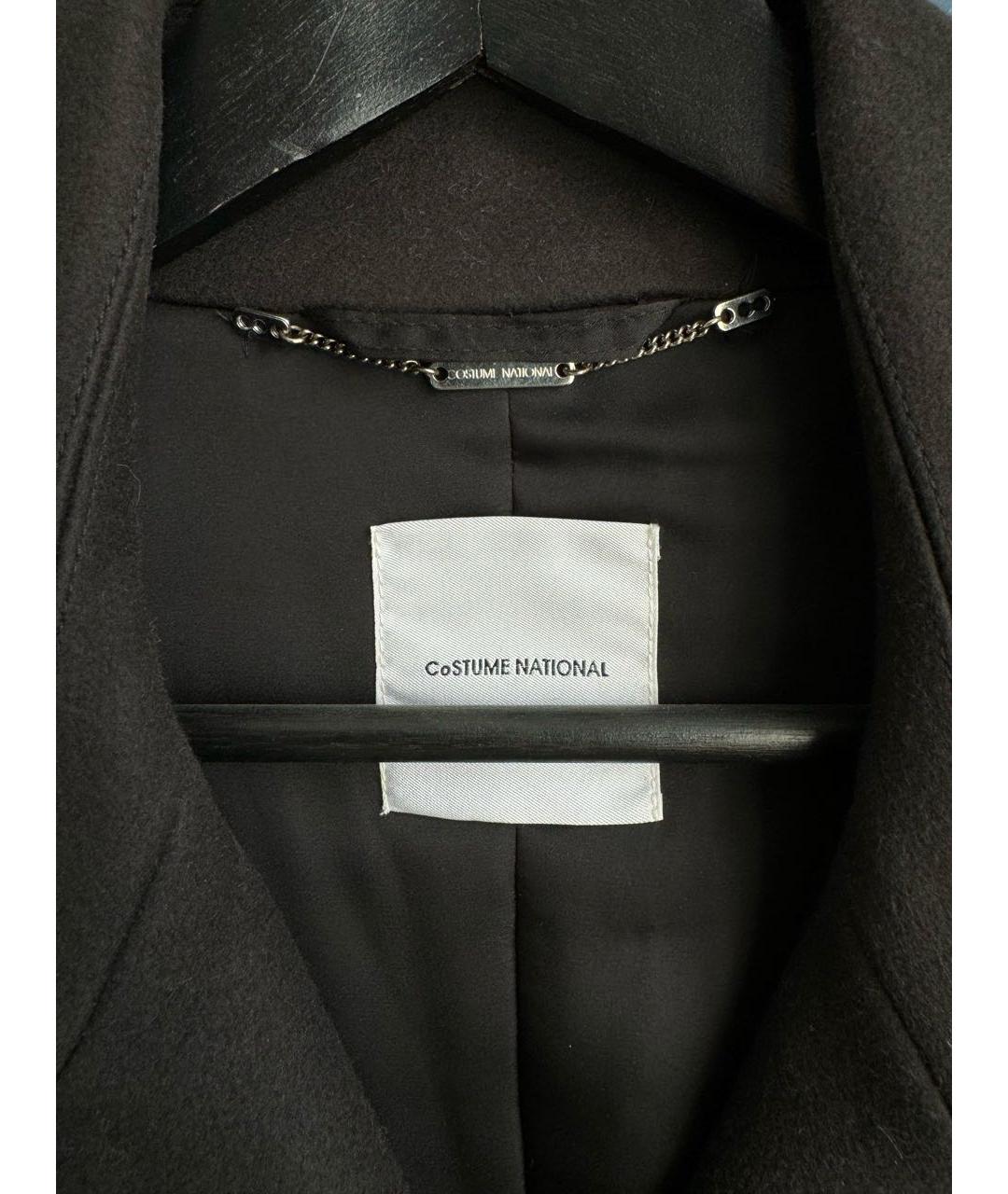 COSTUME NATIONAL Черное шерстяное пальто, фото 3