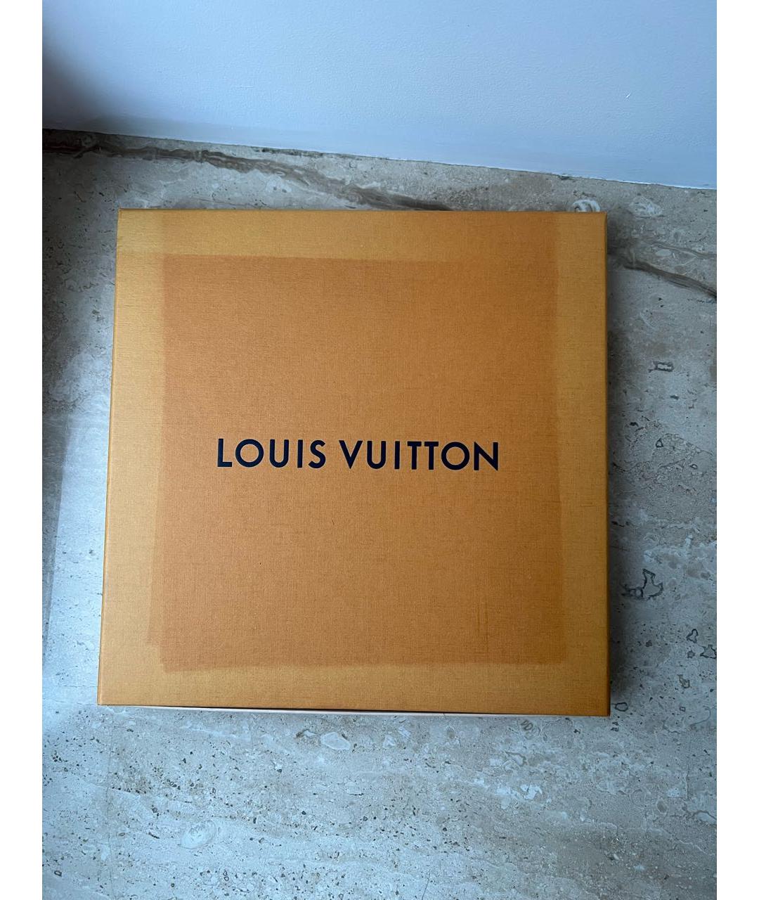 LOUIS VUITTON PRE-OWNED Синий хлопковый шарф, фото 6