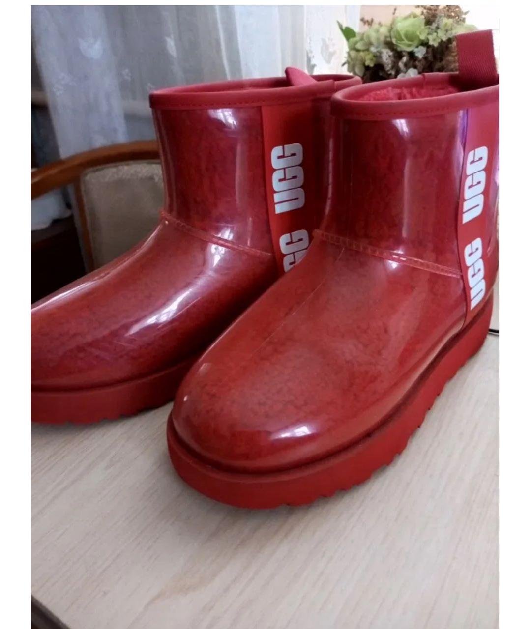 UGG AUSTRALIA Красные ботинки, фото 3