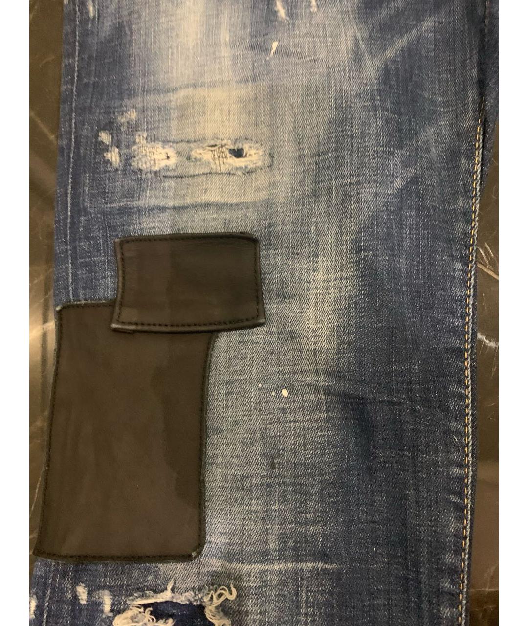 DSQUARED2 Темно-синие прямые джинсы, фото 5