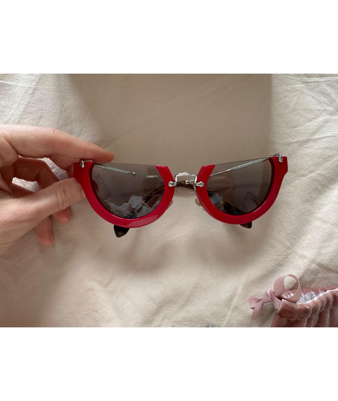 Miu miu red sunglasses best sale