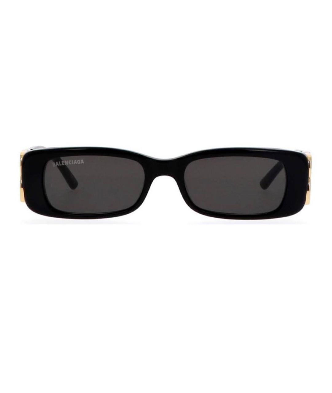 BALENCIAGA Черные пластиковые солнцезащитные очки, фото 9