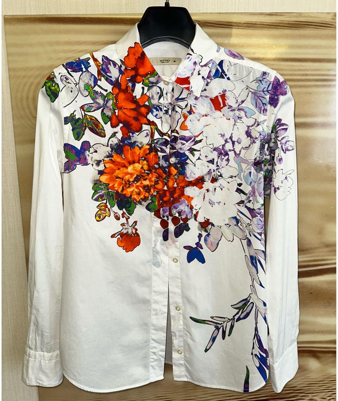 ETRO Белая хлопковая рубашка, фото 7