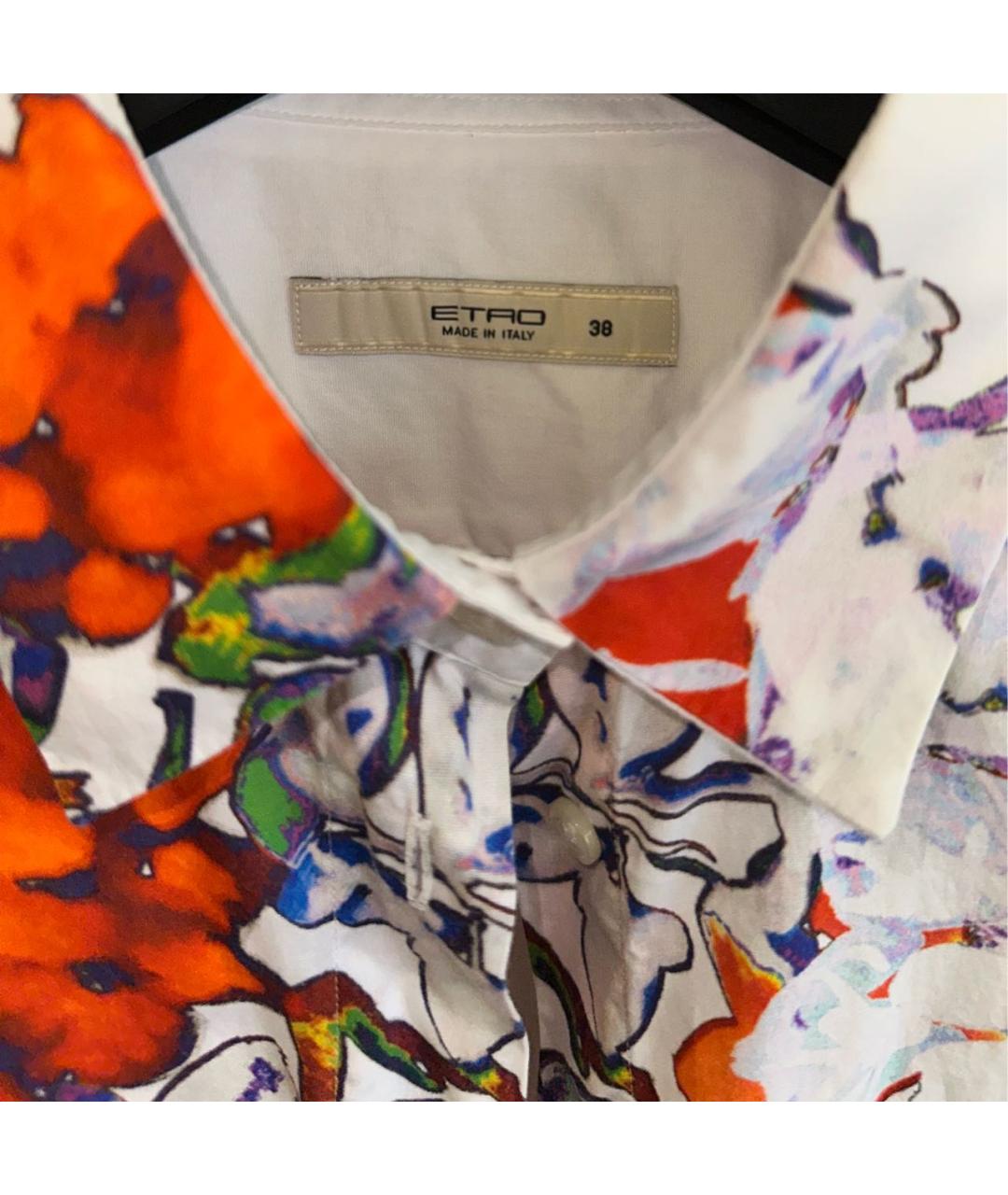 ETRO Белая хлопковая рубашка, фото 5
