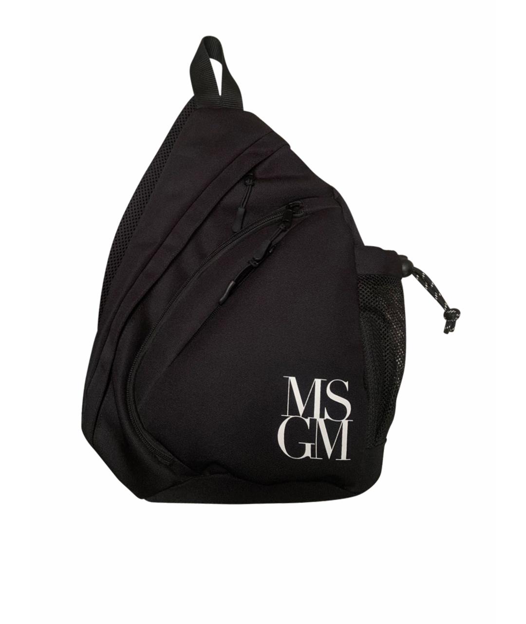 MSGM Черный синтетический рюкзак, фото 1