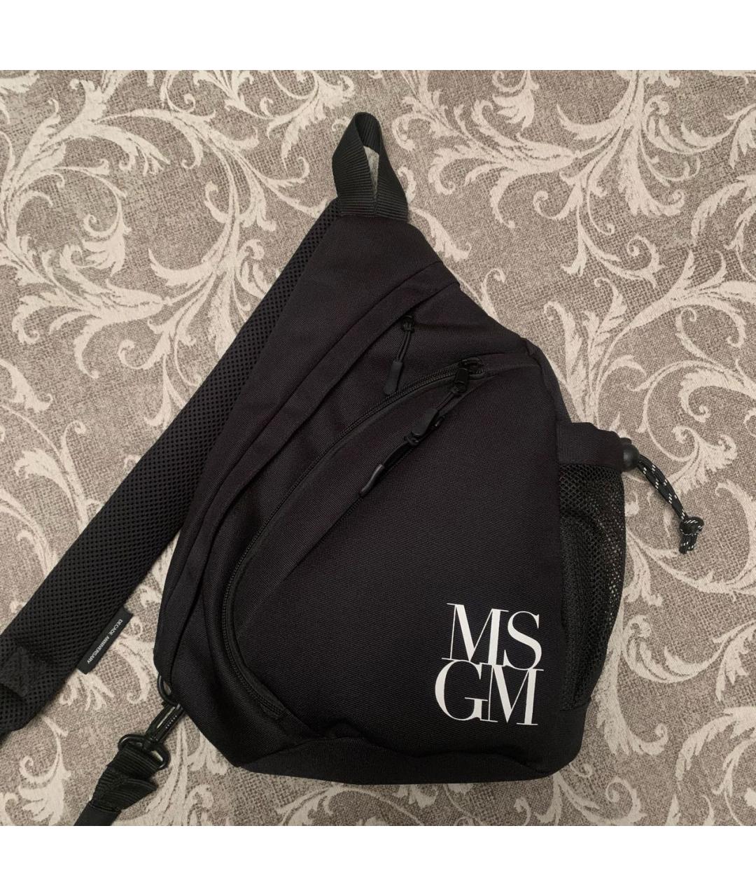 MSGM Черный синтетический рюкзак, фото 9