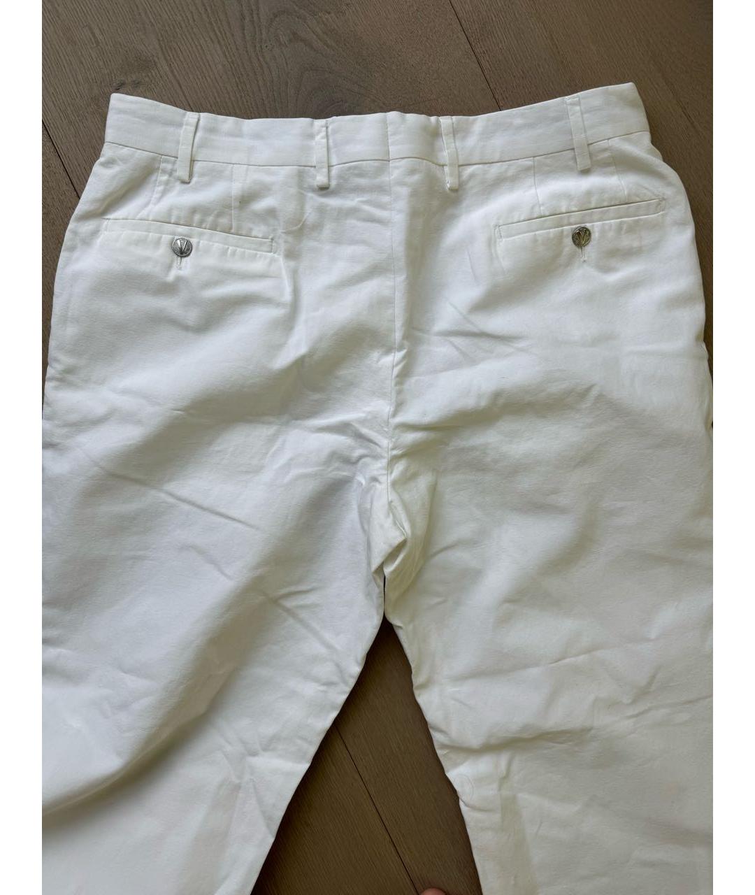 VERSACE COLLECTION Белые повседневные брюки, фото 4
