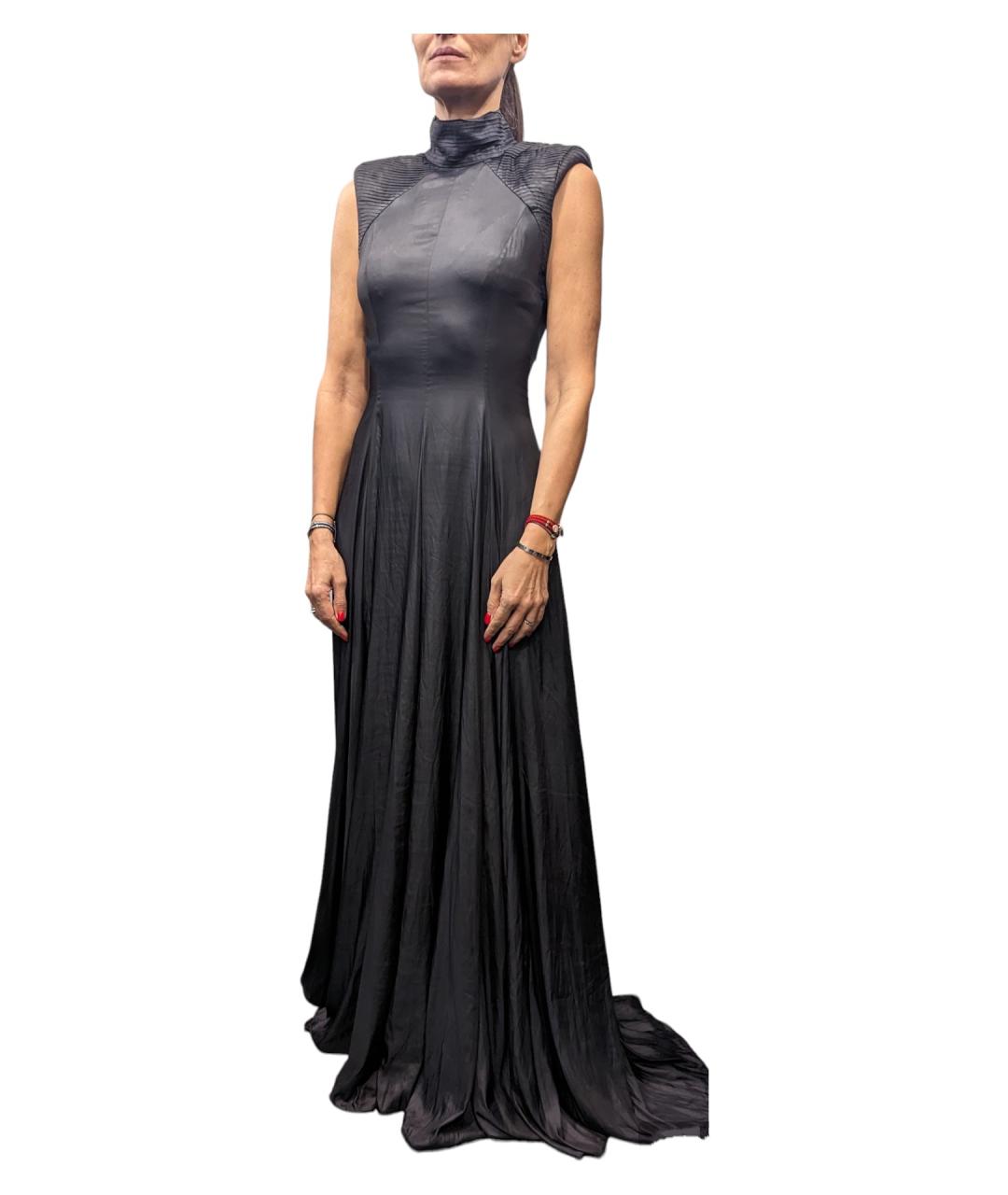GARETH PUGH Черное полиэстеровое вечернее платье, фото 6