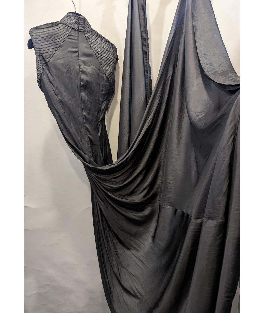 GARETH PUGH Черное полиэстеровое вечернее платье, фото 5