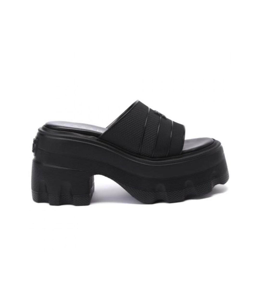 CASADEI Черные кожаные сандалии, фото 6