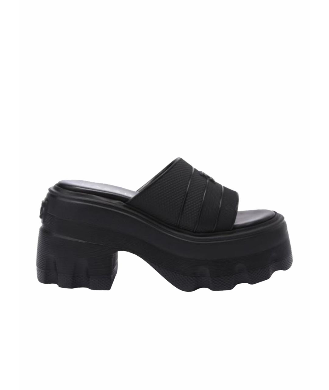 CASADEI Черные кожаные сандалии, фото 1