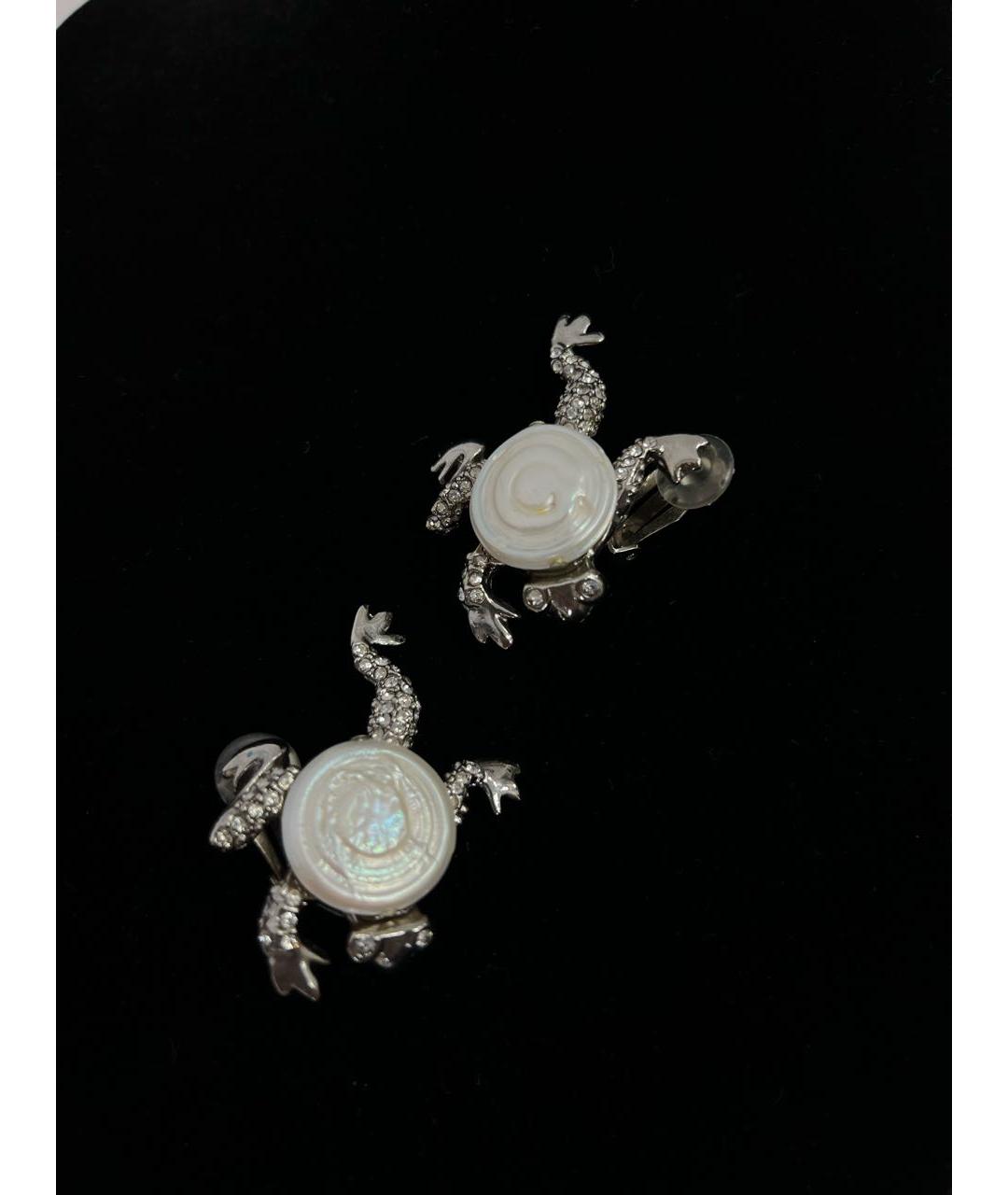 OSCAR DE LA RENTA Серебряные жемчужные клипсы, фото 6