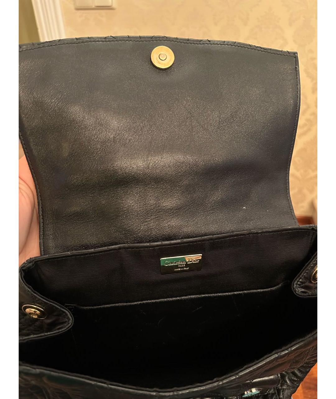 CHRISTIAN DIOR PRE-OWNED Черный кожаный рюкзак, фото 5