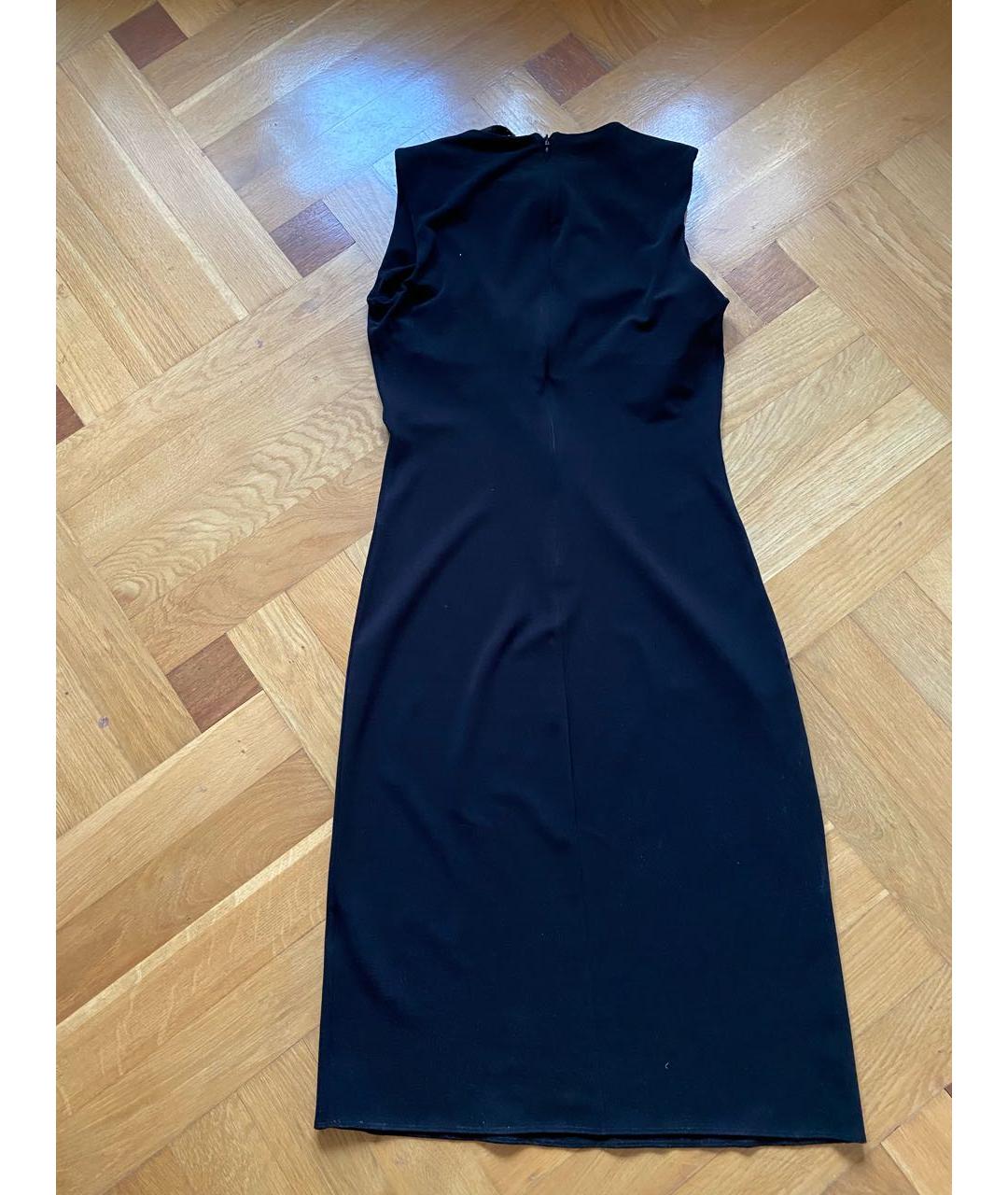 MAX MARA Черное вискозное коктейльное платье, фото 2