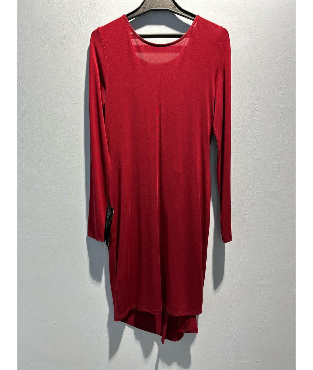 BCBG MAXAZRIA Бордовое ацетатное коктейльное платье, фото 5