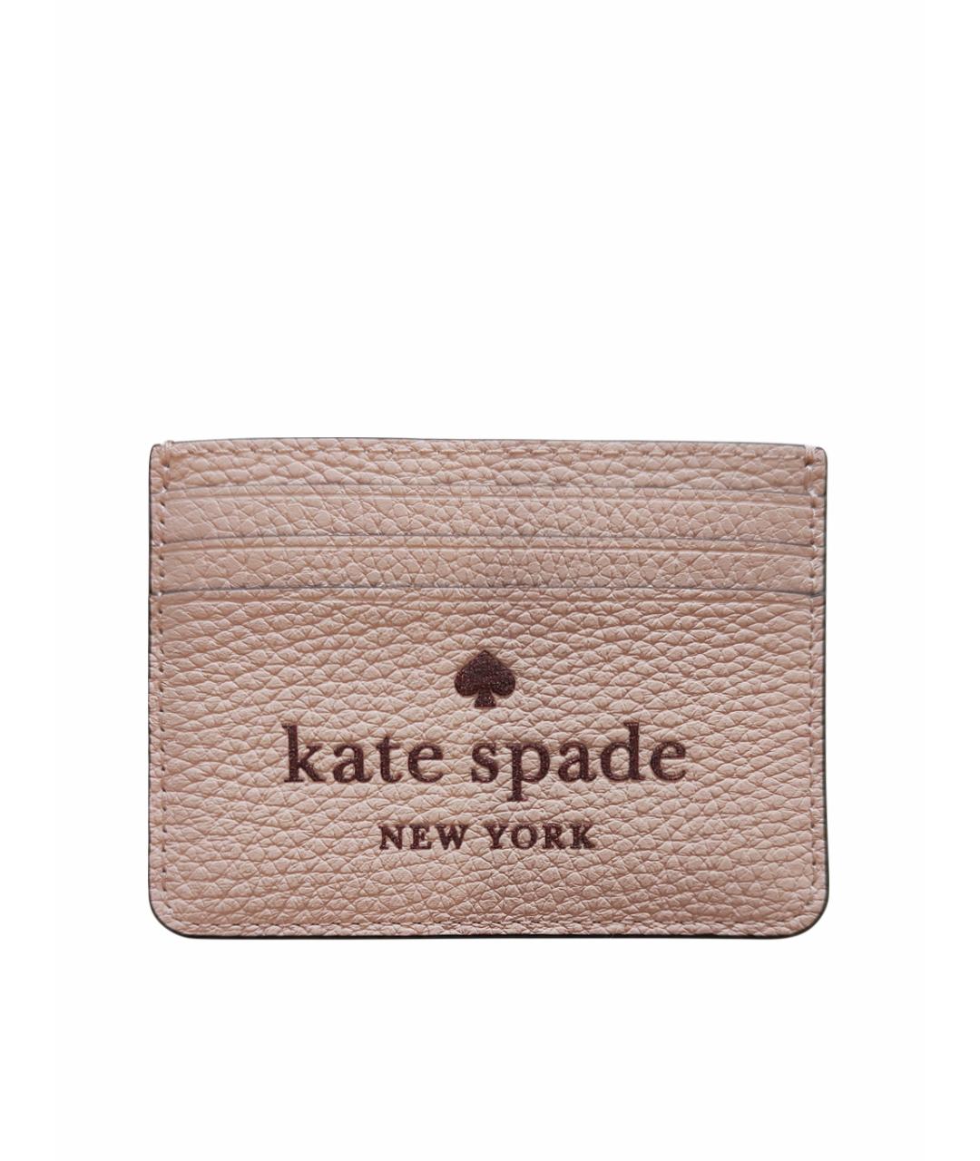 KATE SPADE Розовый кожаный кардхолдер, фото 1