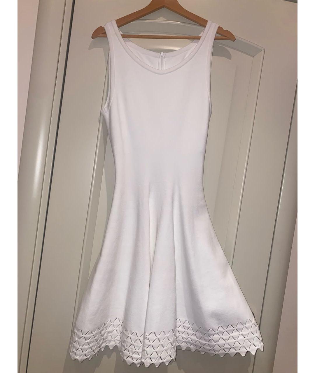 ALAIA Белое ацетатное платье, фото 3