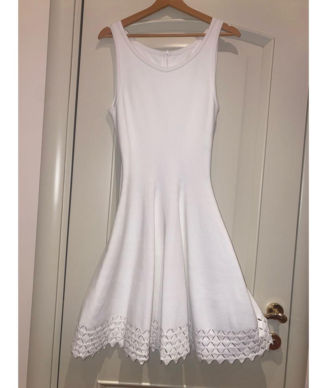 ALAIA Белое ацетатное платье, фото 6