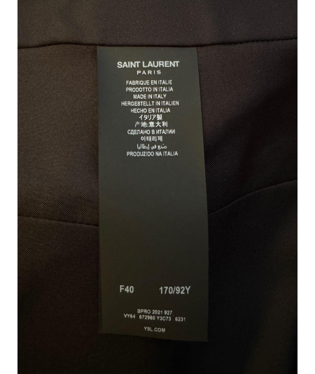 SAINT LAURENT Красный шерстяной жакет/пиджак, фото 8