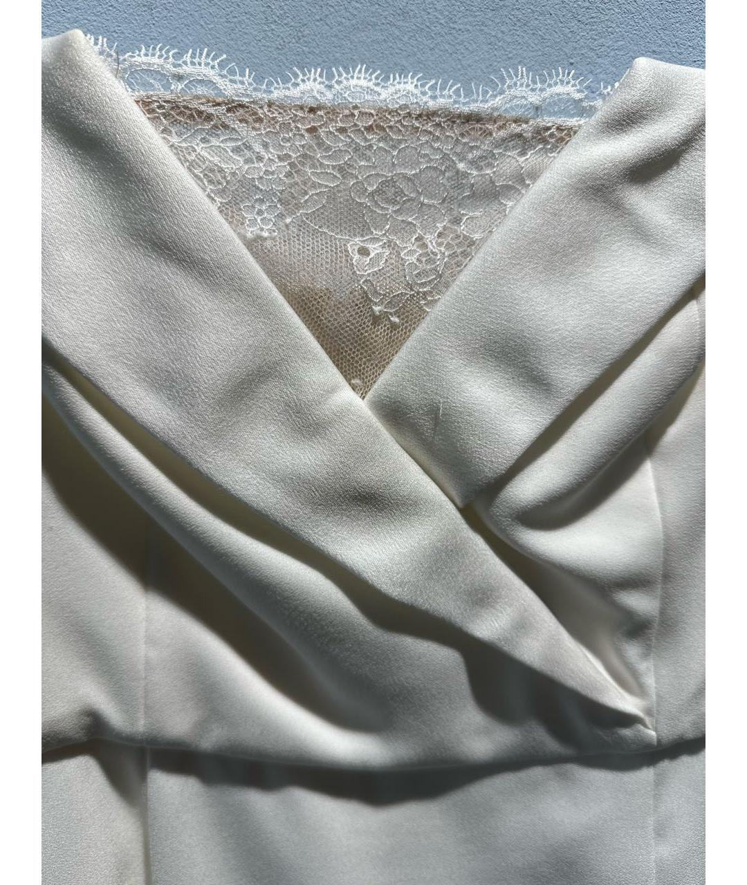 BCBG MAXAZRIA Белое полиэстеровое коктейльное платье, фото 4