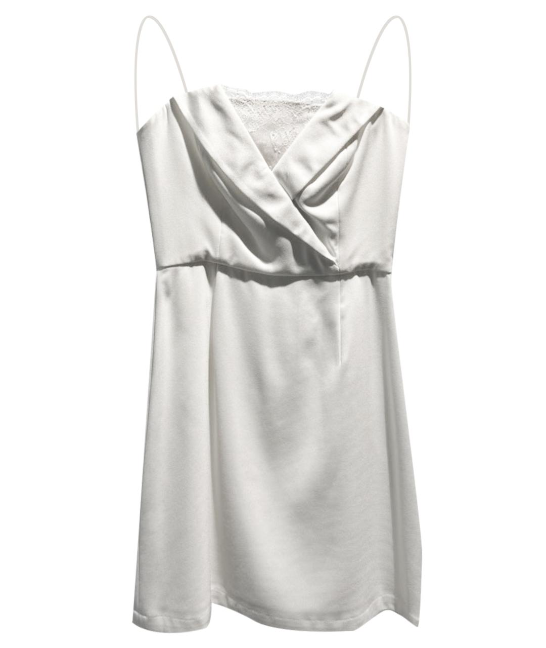 BCBG MAXAZRIA Белое полиэстеровое коктейльное платье, фото 6