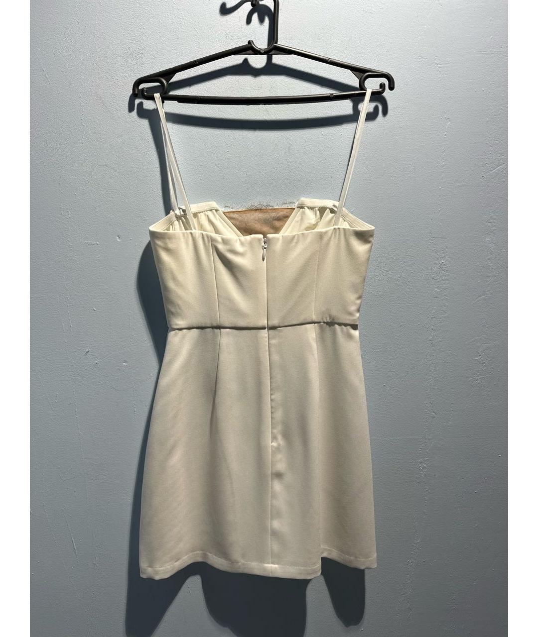 BCBG MAXAZRIA Белое полиэстеровое коктейльное платье, фото 2