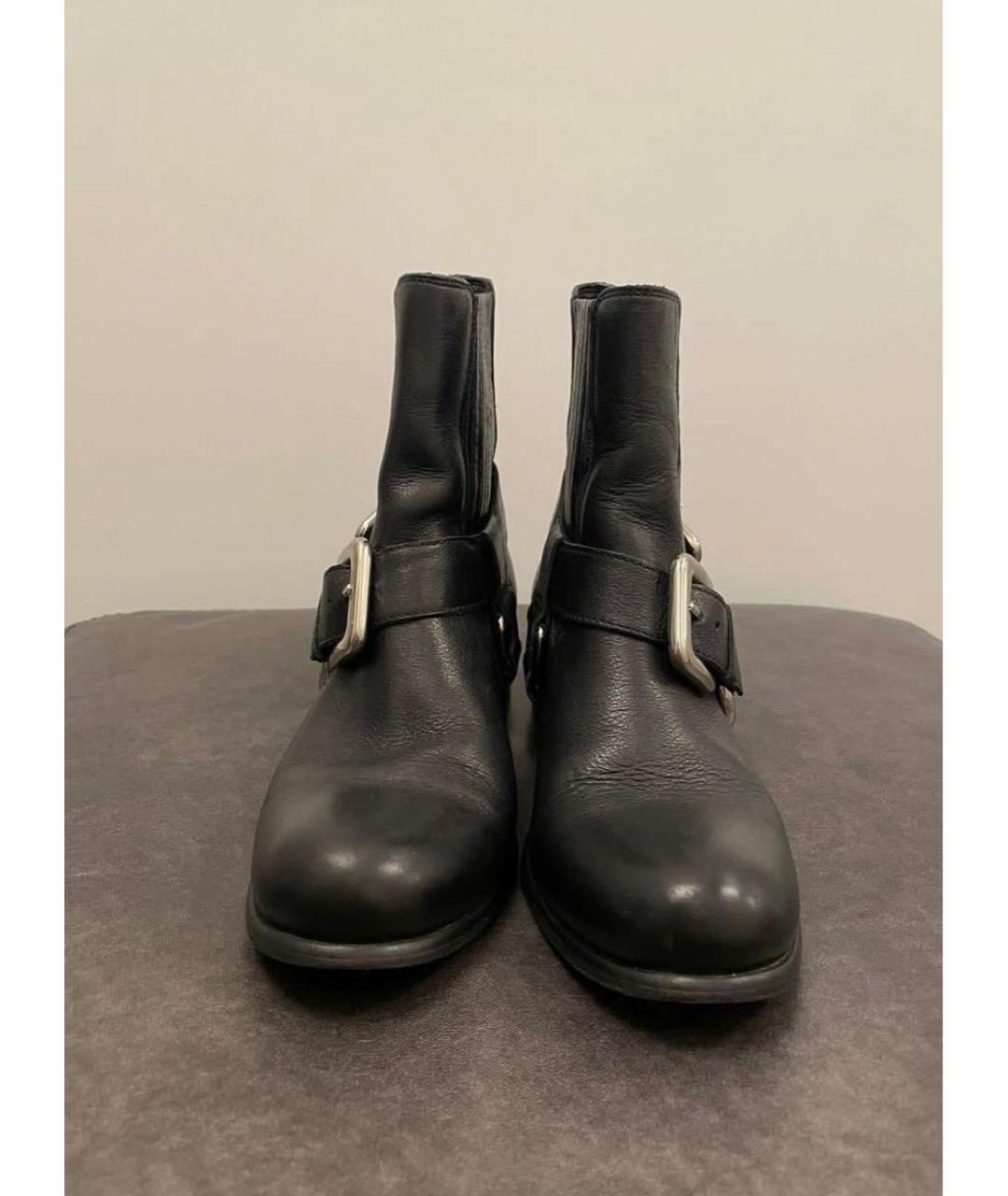 ZADIG & VOLTAIRE Черные кожаные высокие ботинки, фото 3