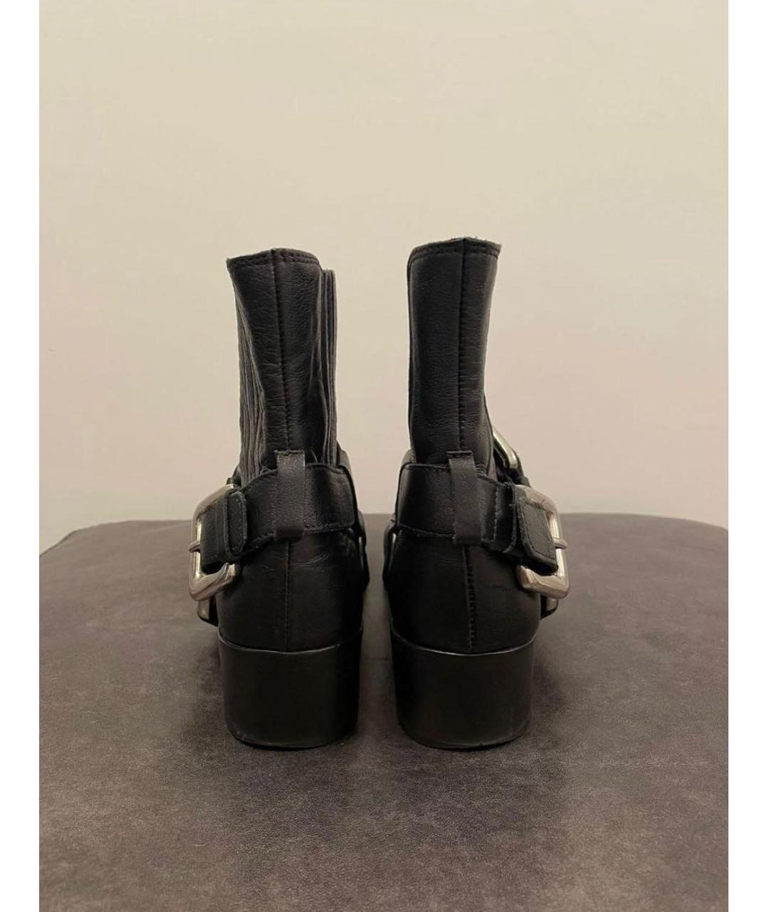 ZADIG & VOLTAIRE Черные кожаные высокие ботинки, фото 4