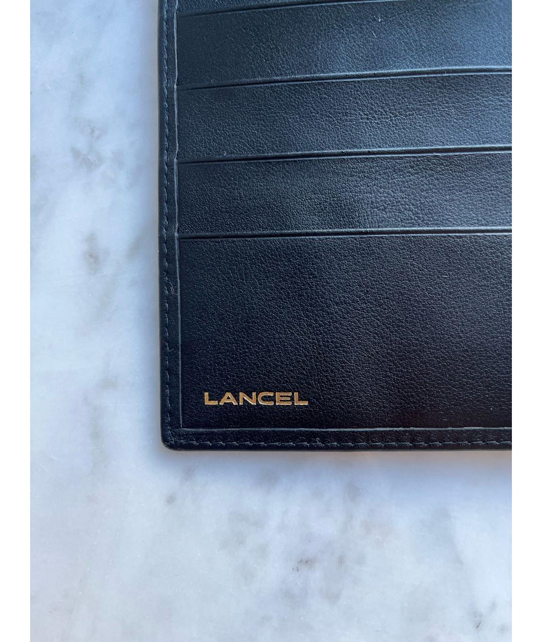 LANCEL Черный кожаный кошелек, фото 5