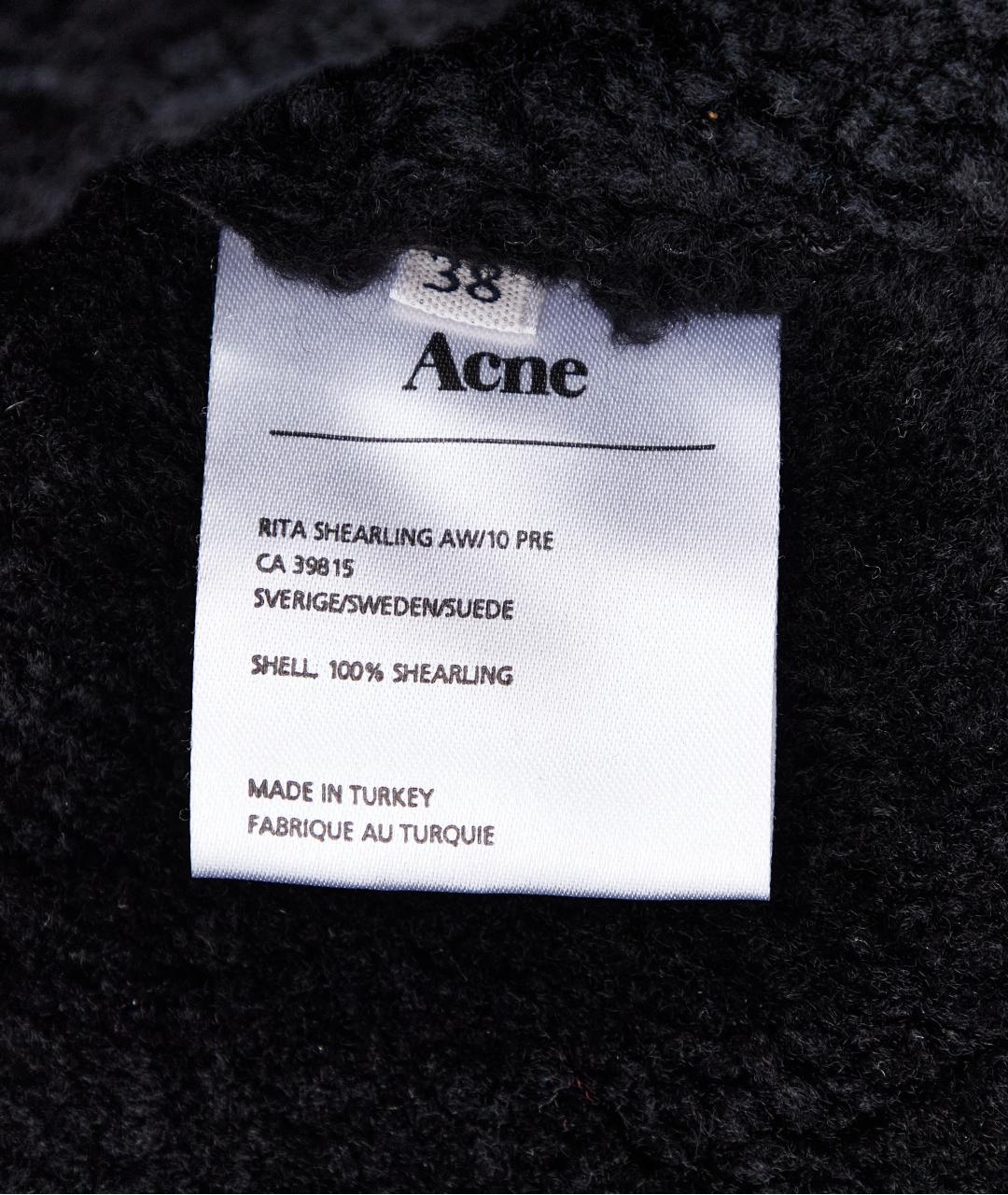 ACNE STUDIOS Черная кожаная куртка, фото 6