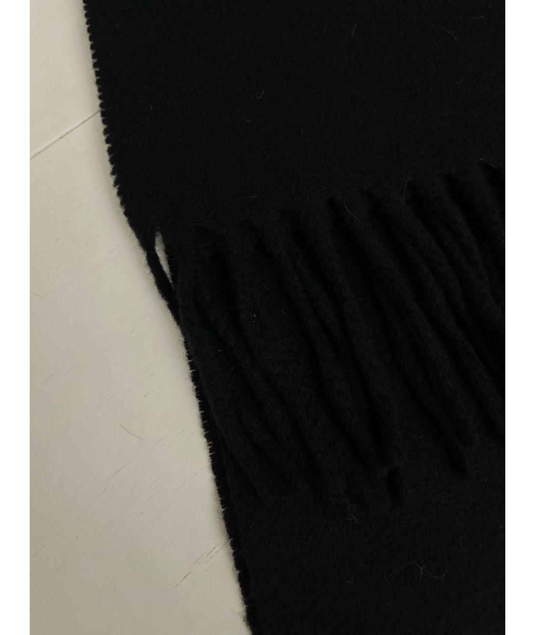 ACNE STUDIOS Черный шерстяной шарф, фото 2