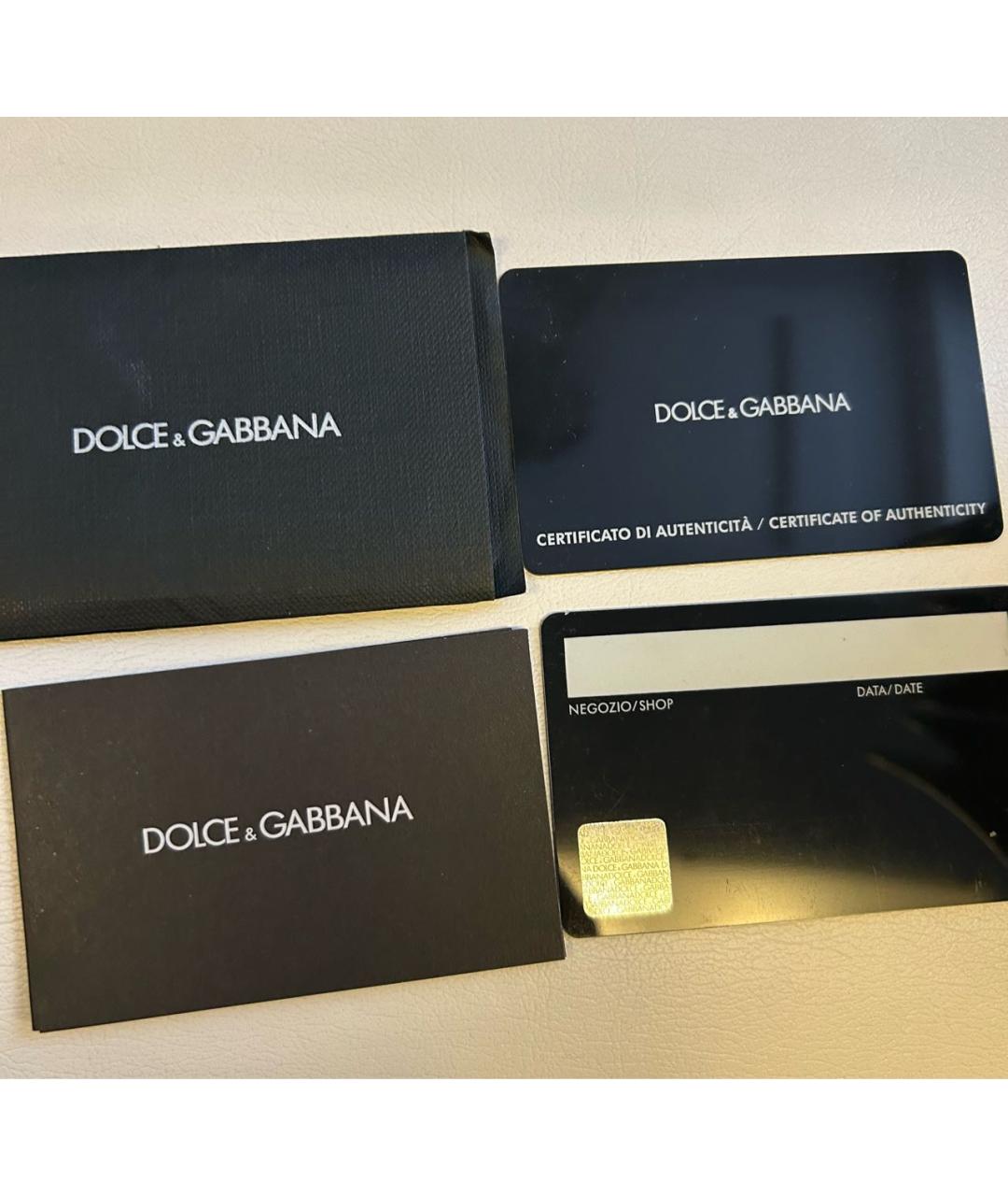 DOLCE&GABBANA Черная сумка с короткими ручками из экзотической кожи, фото 4
