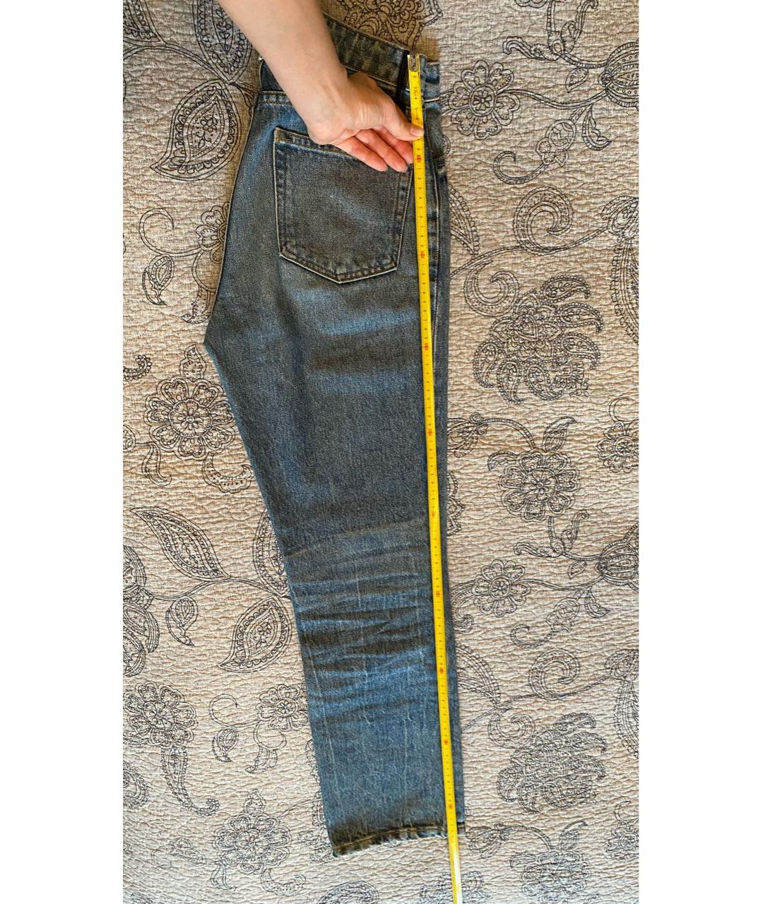 ALEXANDER WANG Синие хлопковые прямые джинсы, фото 4