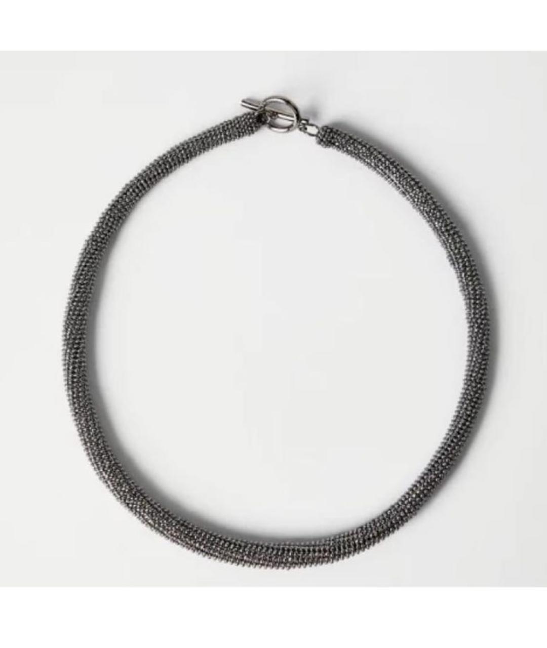 BRUNELLO CUCINELLI Антрацитовое колье, фото 2