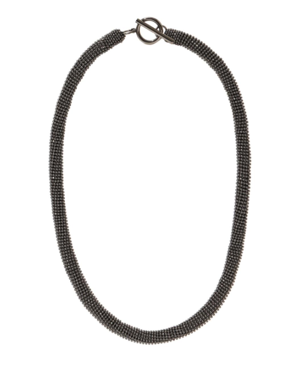 BRUNELLO CUCINELLI Антрацитовое колье, фото 1