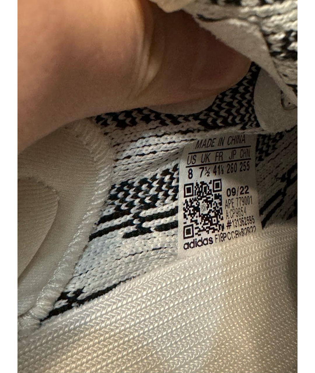 ADIDAS YEEZY Белые текстильные кроссовки, фото 3