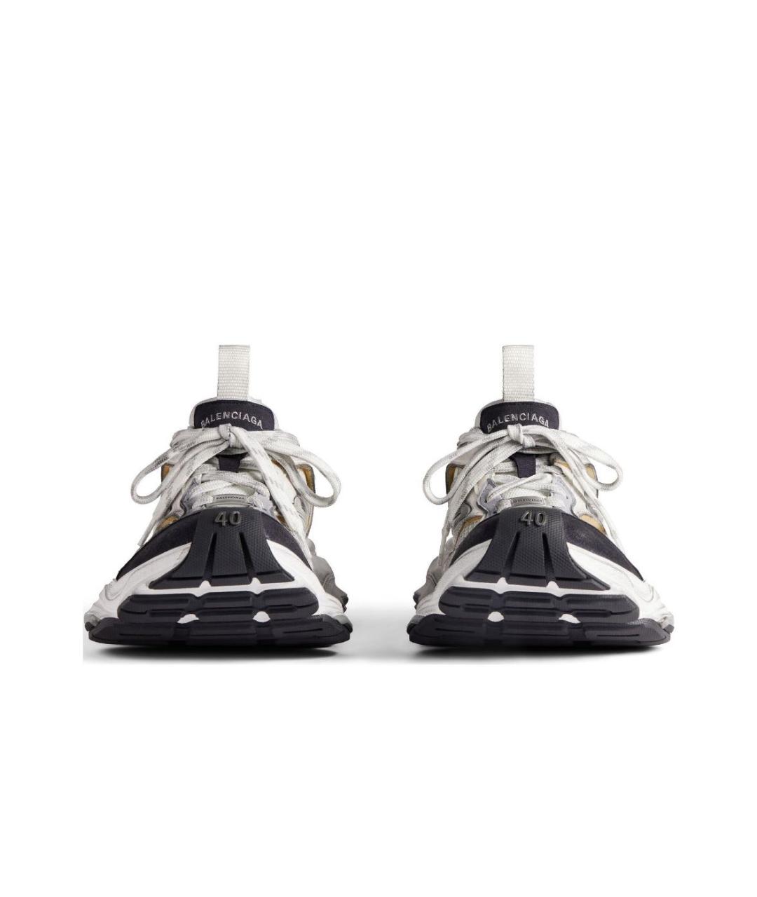 BALENCIAGA Бежевые низкие кроссовки / кеды, фото 2