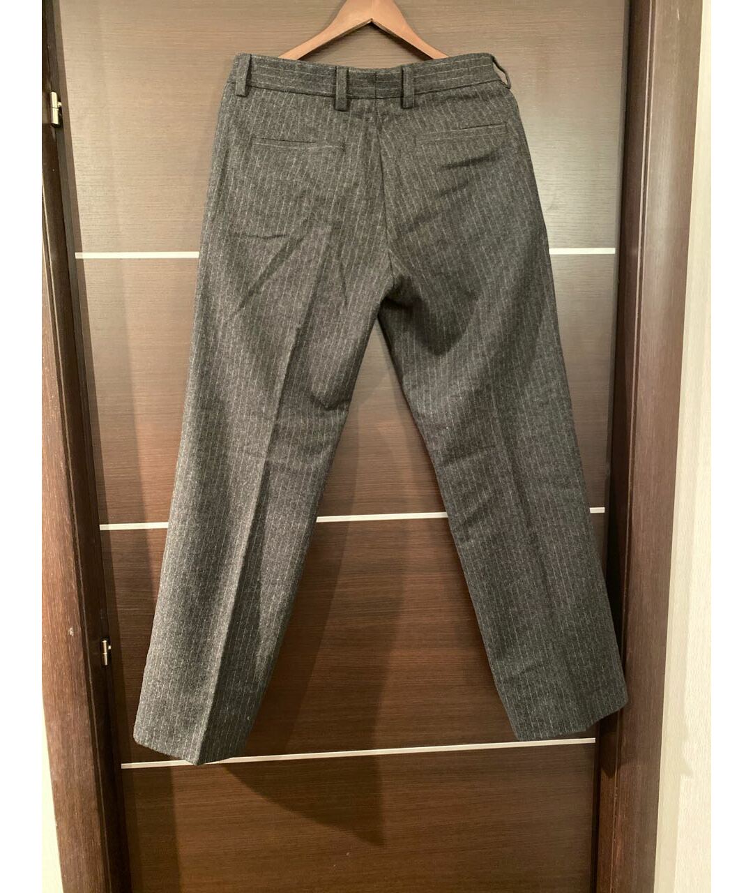 HUGO BOSS Серые шерстяные классические брюки, фото 2