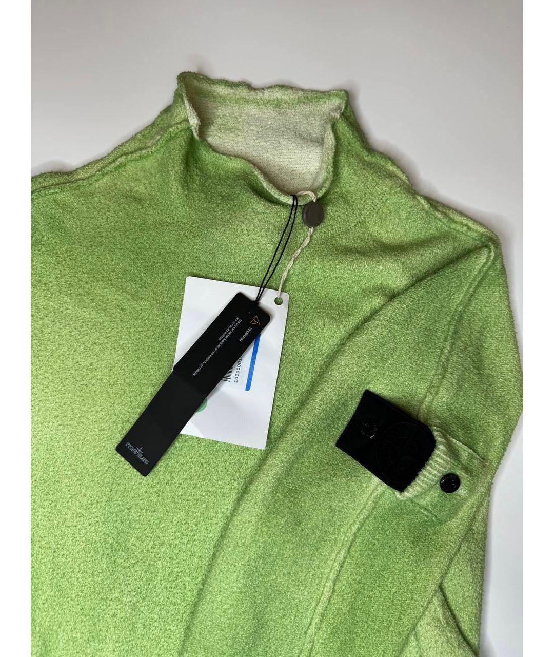STONE ISLAND SHADOW PROJECT Зеленый хлопко-эластановый джемпер / свитер, фото 3