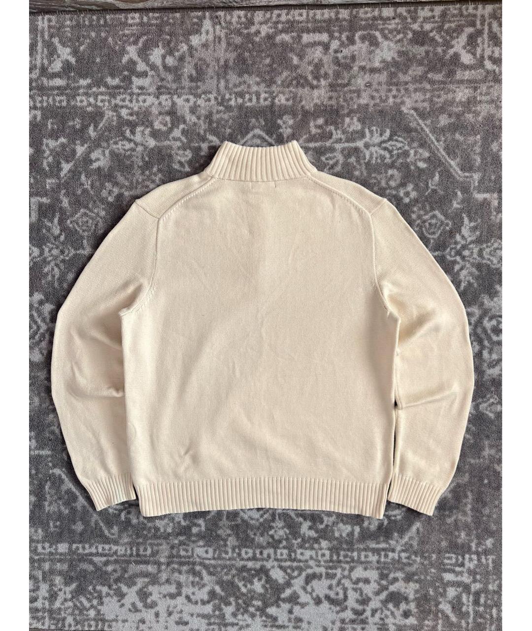 POLO RALPH LAUREN Бежевый хлопковый джемпер / свитер, фото 5