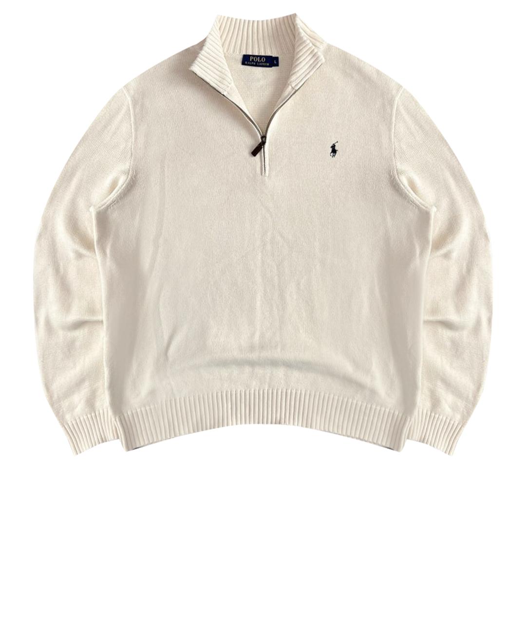 POLO RALPH LAUREN Бежевый хлопковый джемпер / свитер, фото 1